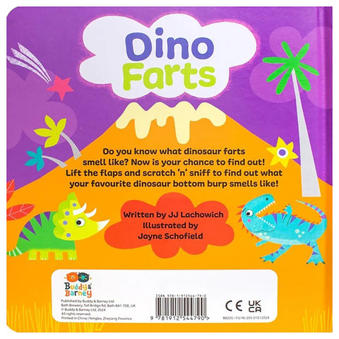 Buddy & Barney Dino Farts - Scratch & Sniff Book