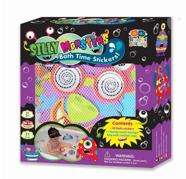 Buddy & Barney Silly Monsters - Bath Stickers
