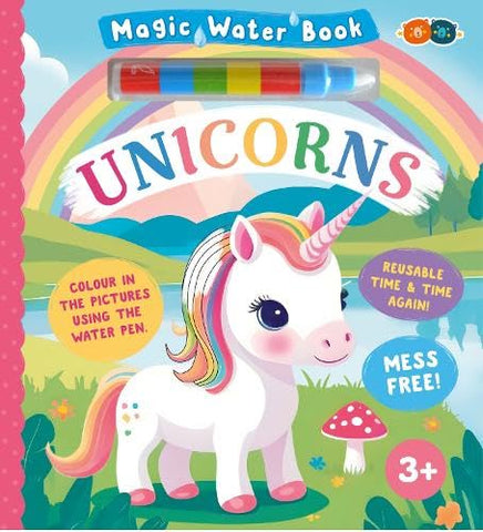Buddy & Barney Magic Water Book - Unicorns