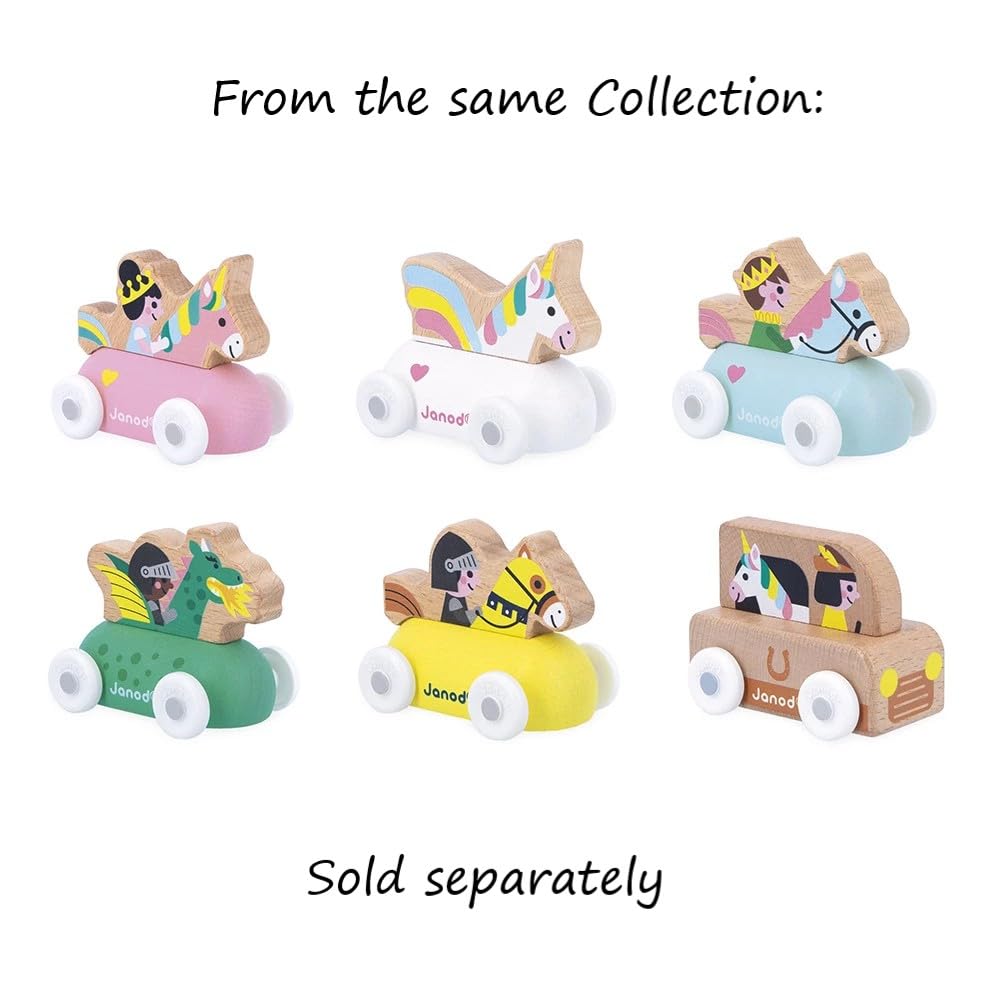 Janod Cross Roads Family Car - Wooden City Story Starter
