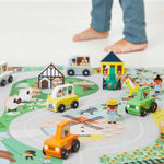 Janod Cross Roads Family Car - Wooden City Story Starter