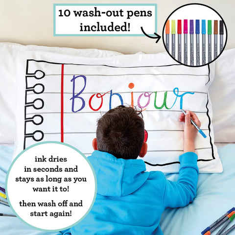 Coloring Doodle Pillowcase - Blank Canvas - eatsleepdoodle