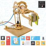 Copernicus Working Wooden Robotic Arm Kit - Build and Learn Hydraulics