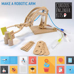 Copernicus Working Wooden Robotic Arm Kit - Build and Learn Hydraulics