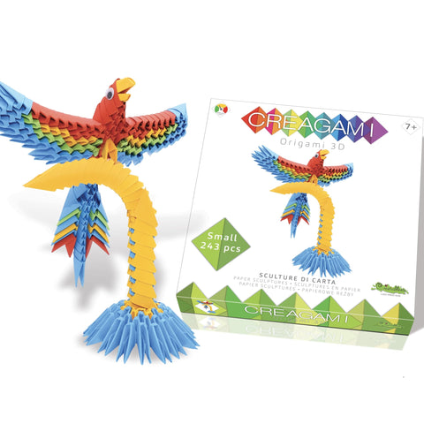 Creagami Parrot - 243-Piece 3D Origami Paper Craft Kit!