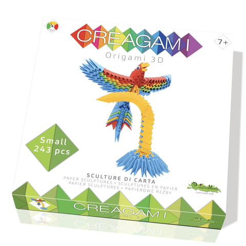Creagami Parrot - 243-Piece 3D Origami Paper Craft Kit!
