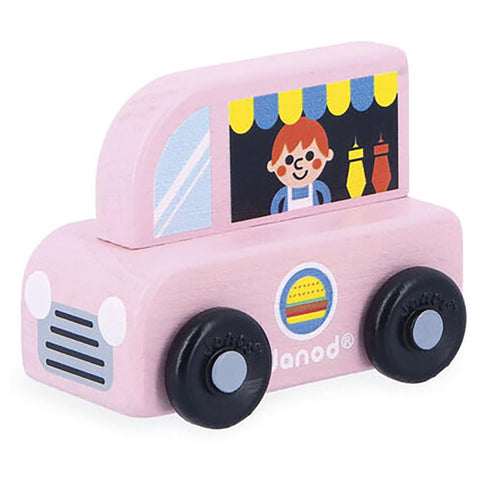 Janod Cross Roads Food Truck - Wooden Snack Stop on Wheels