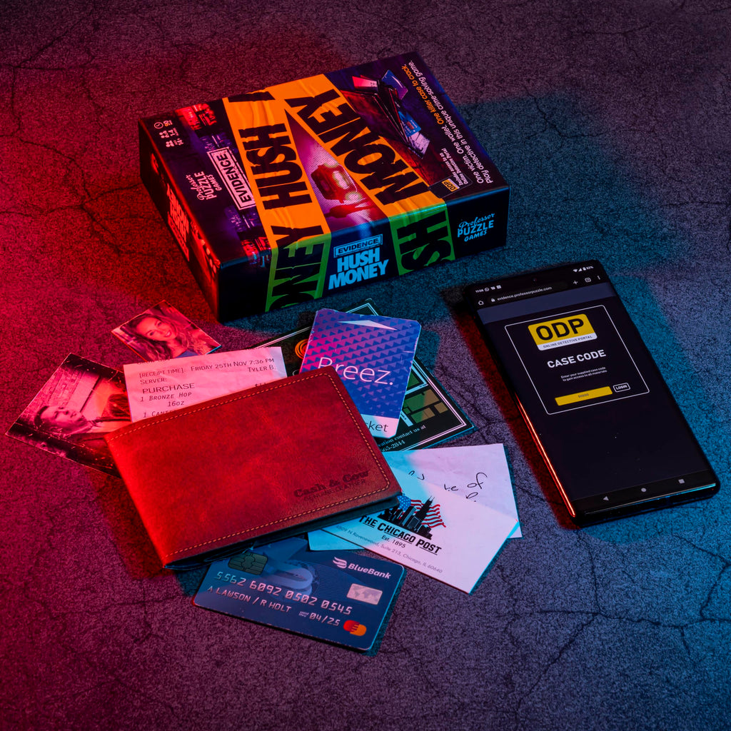 Evidence Hush Money Crime-Solving Game | Digital Hybrid