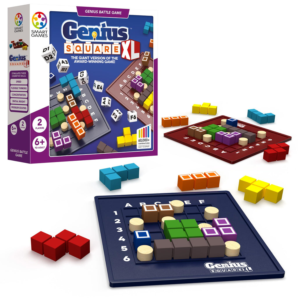 Genius Square XL - Supersized Race-to-Fill STEM Grid Puzzle