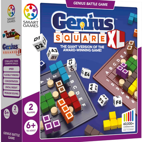 Genius Square XL - Supersized Race-to-Fill STEM Grid Puzzle