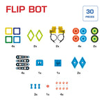 GeoSmart Flip Bot - 30-Piece RC Magnetic Vehicle That Flips