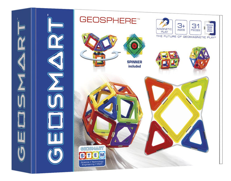 GeoSmart GeoSphere - 31-Piece Magnetic Spinner Building Set