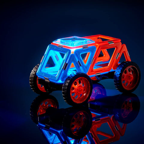 GeoSmart Night Cruiser STEM Vehicle Magnetic Building Set