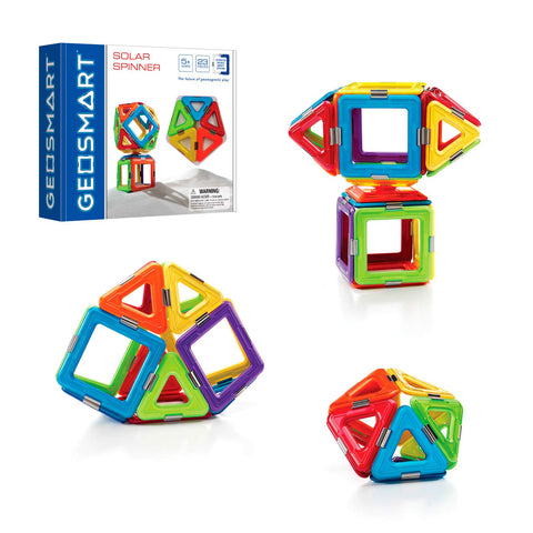 GeoSmart Solar Spinner - 23-Piece Magnetic STEM Build Set