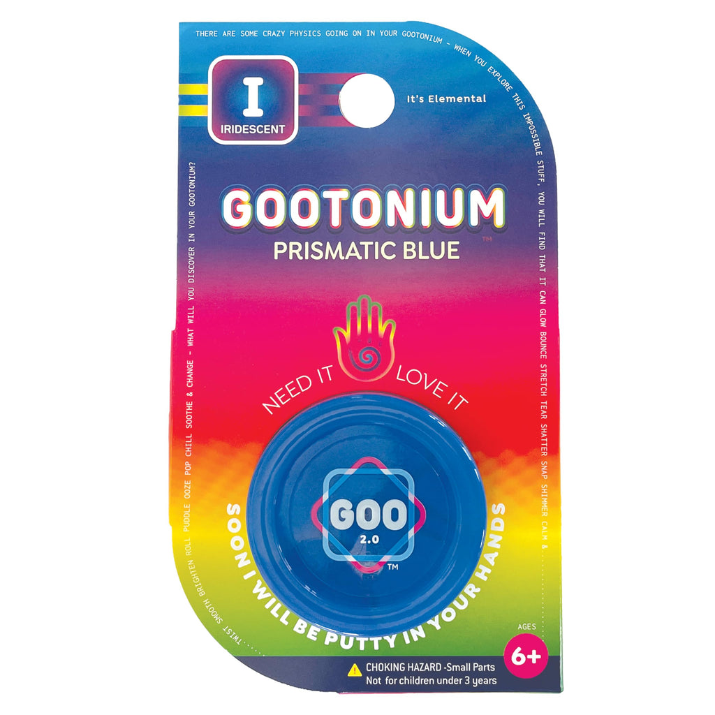 Gootonium Iridescent Blue Putty - Shimmering Sensory Fun