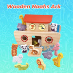 Happy Earth - Noah's Ark Wooden Play Set & Animal Puzzle
