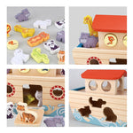 Happy Earth - Noah's Ark Wooden Play Set & Animal Puzzle