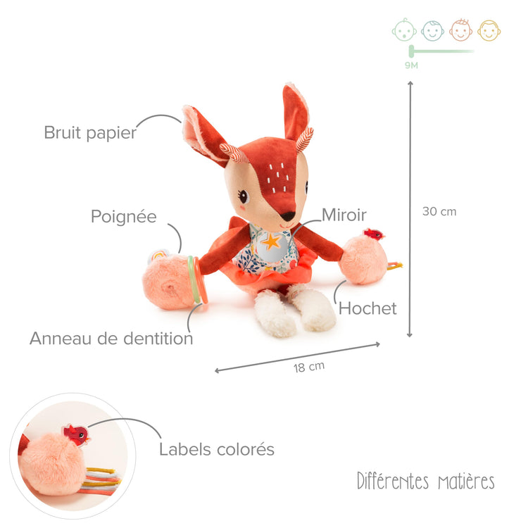 Lilliputiens Stella Plush - Mirror, Bell and Teething Fun