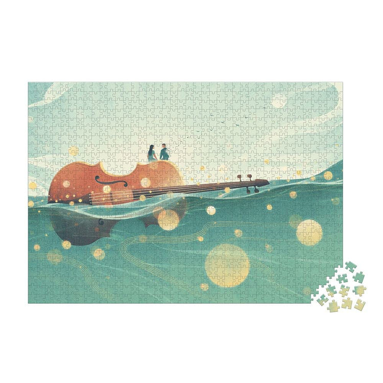 Janod Romance at Sea Puzzle - 1000 Pieces of Coastal Art