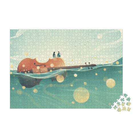 Janod Romance at Sea Puzzle - 1000 Pieces of Coastal Art
