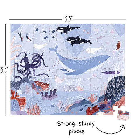 Janod Arctic Ocean Floor Puzzle - 100 Pieces of Sea Life
