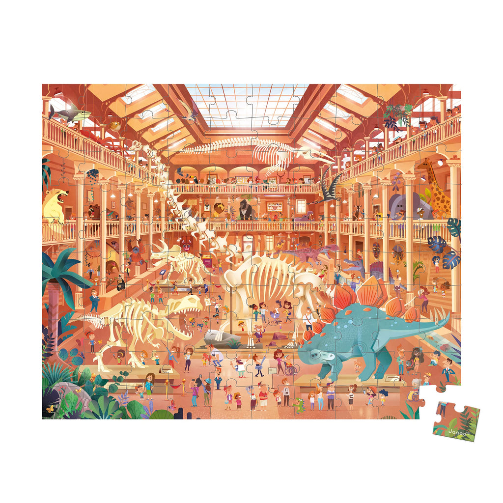 Janod Natural History Museum Puzzle - 100 Pieces to Explore