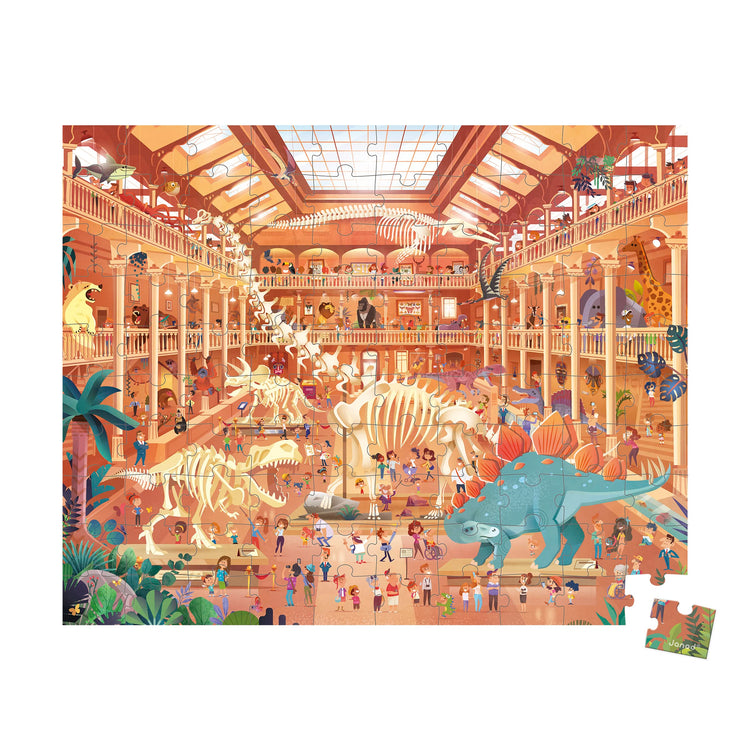 Janod Natural History Museum Puzzle - 100 Pieces to Explore