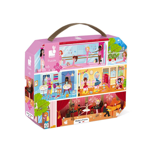Janod Ballerina Puzzle - 100-Piece Dance Academy Adventure
