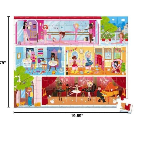 Janod Ballerina Puzzle - 100-Piece Dance Academy Adventure