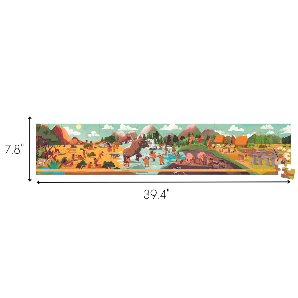 Janod Prehistory Panorama Puzzle - 100 Pieces in Gift Case