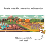 Janod Prehistory Panorama Puzzle - 100 Pieces in Gift Case