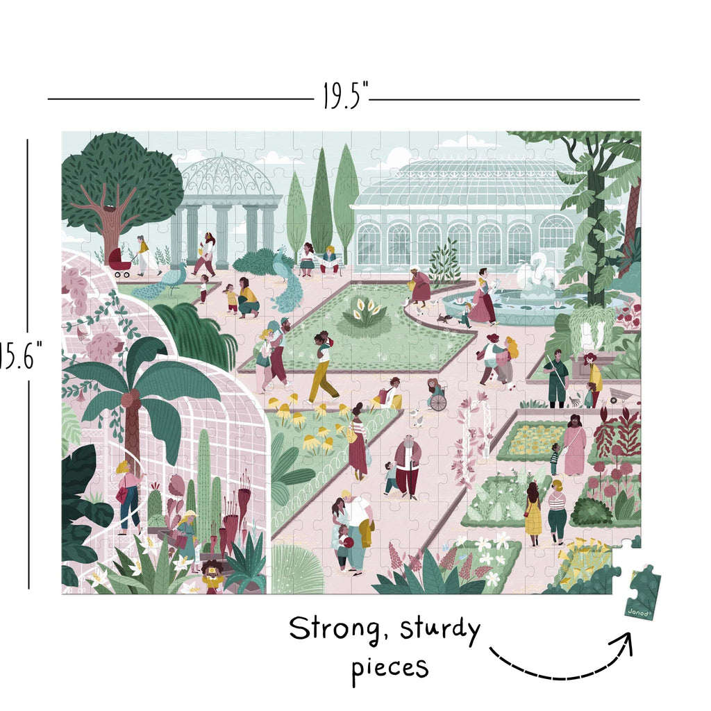 Janod Botanical Garden Puzzle - 200 Pieces for Nature Lovers