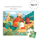 Janod Welcome to the Farm Puzzle - 20-Piece Chicken Scene