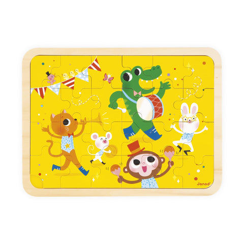 Janod Wooden Puzzle - 24 Pieces with Spot-the-Difference Game