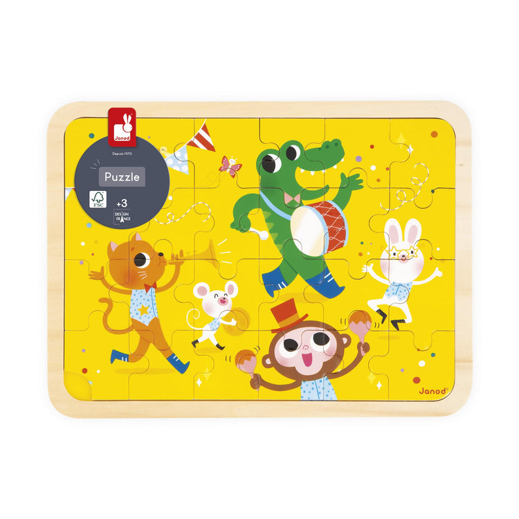 Janod Wooden Puzzle - 24 Pieces with Spot-the-Difference Game