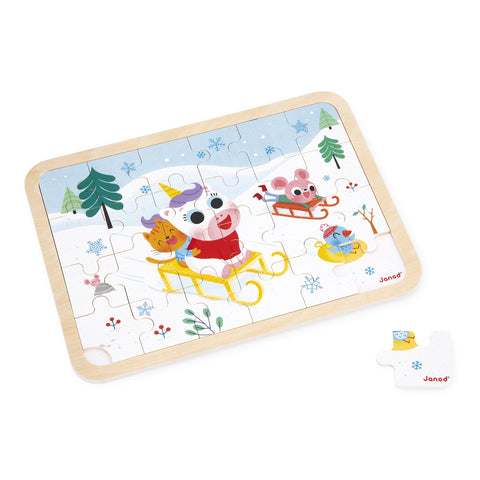 Janod 24-Piece Wooden Puzzle - Spot-the-Difference Challenge
