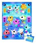 Janod Unicorn Rock Concert Puzzle - 24 Pieces With Case
