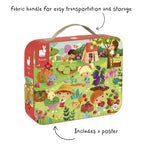 Janod Garden Jigsaw Puzzle - 36 Pieces in a Mini Suitcase
