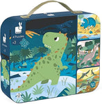 Janod Dinosaur Puzzles - 4 Progressive Puzzles to Master