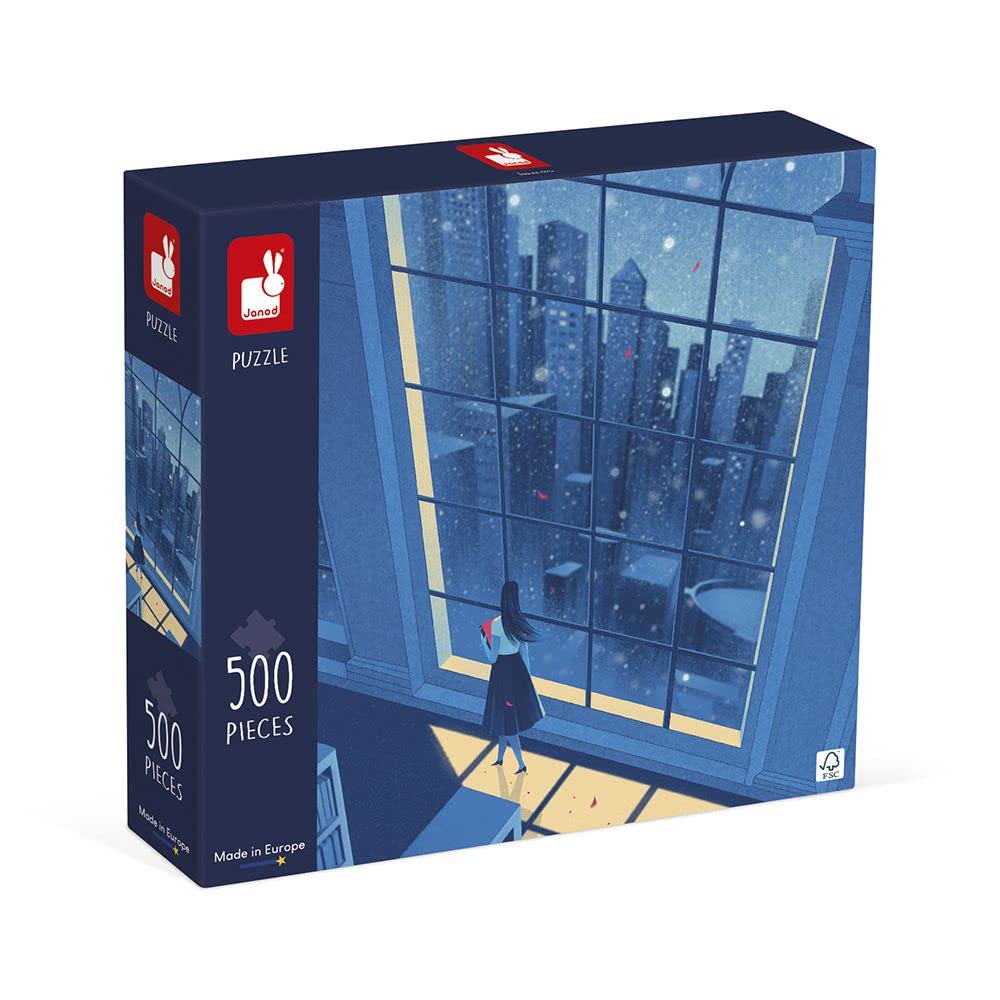 Janod Blue Night Puzzle - 500 Pieces of Relaxing Artwork