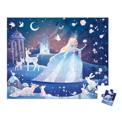 Janod Ice Enchantment Puzzle - 54 Pieces With Poster Included