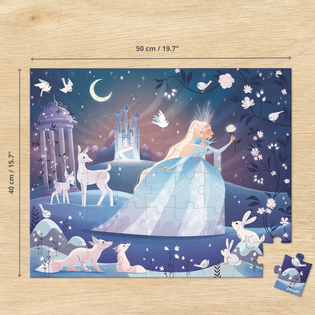 Janod Ice Enchantment Puzzle - 54 Pieces With Poster Included