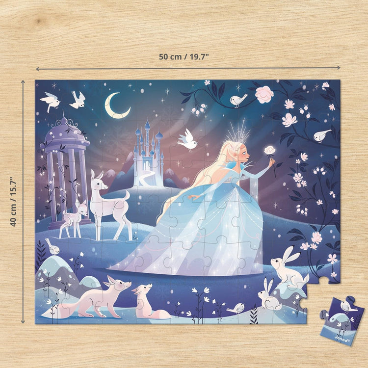 Janod Ice Enchantment Puzzle - 54 Pieces With Poster Included