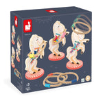 Janod Applepop Horse - Wooden Carnival Ring Toss Party Game