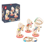 Janod Applepop Horse - Wooden Carnival Ring Toss Party Game