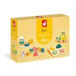 Janod Baby Play Box 18M - Wooden Puzzle and Motor Skills
