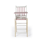 Janod Candy Chic Highchair - Wooden Doll Chair with Cushion