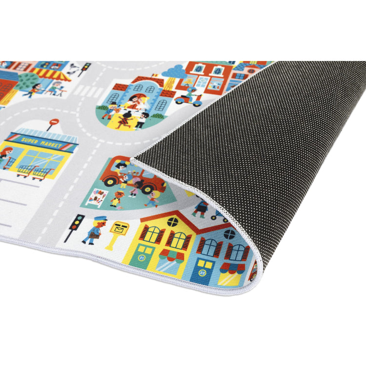 Janod City Car Rug - 120 x 78 cm Soft Non-Slip Adventure