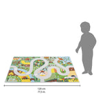 Janod Countryside Car Rug - Soft Non-Slip Play Mat 120cm