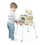 Janod Wooden Kitchenette - 10 Accessories and Sound Knobs
